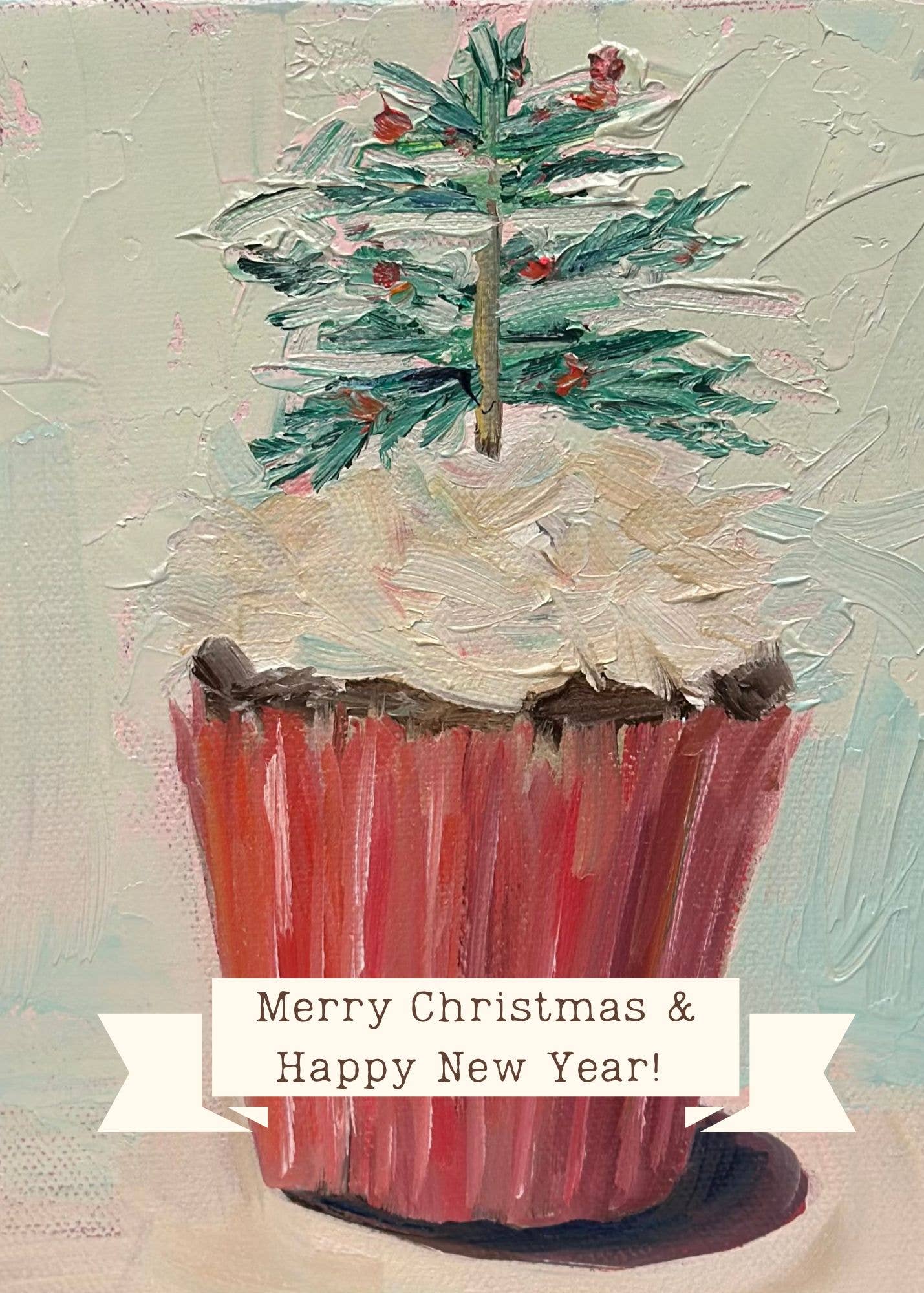 Christmas Tree Cupcake Card