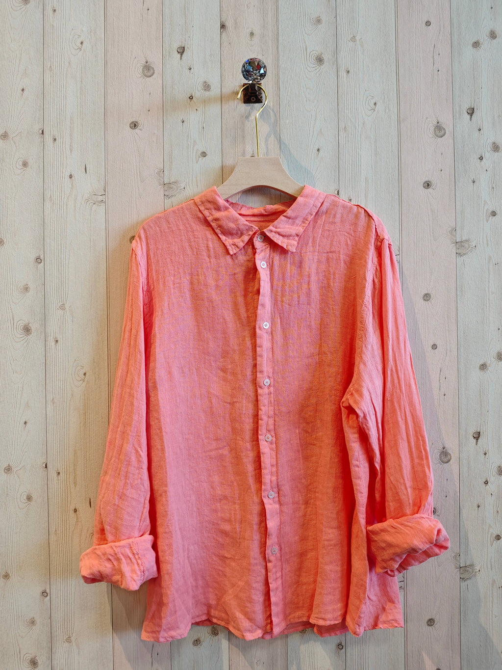 MEN'S 100% LINEN SHIRT-Marine