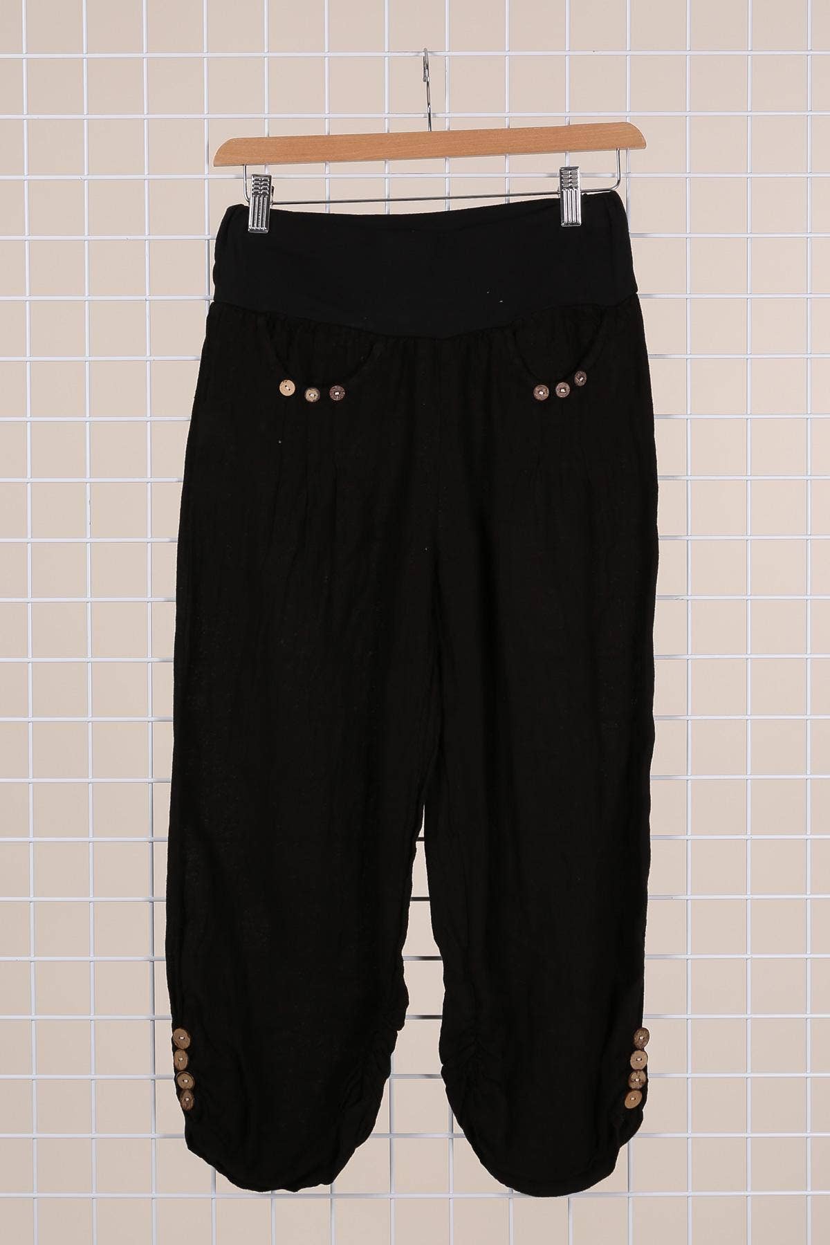 100% LINEN cropped pants