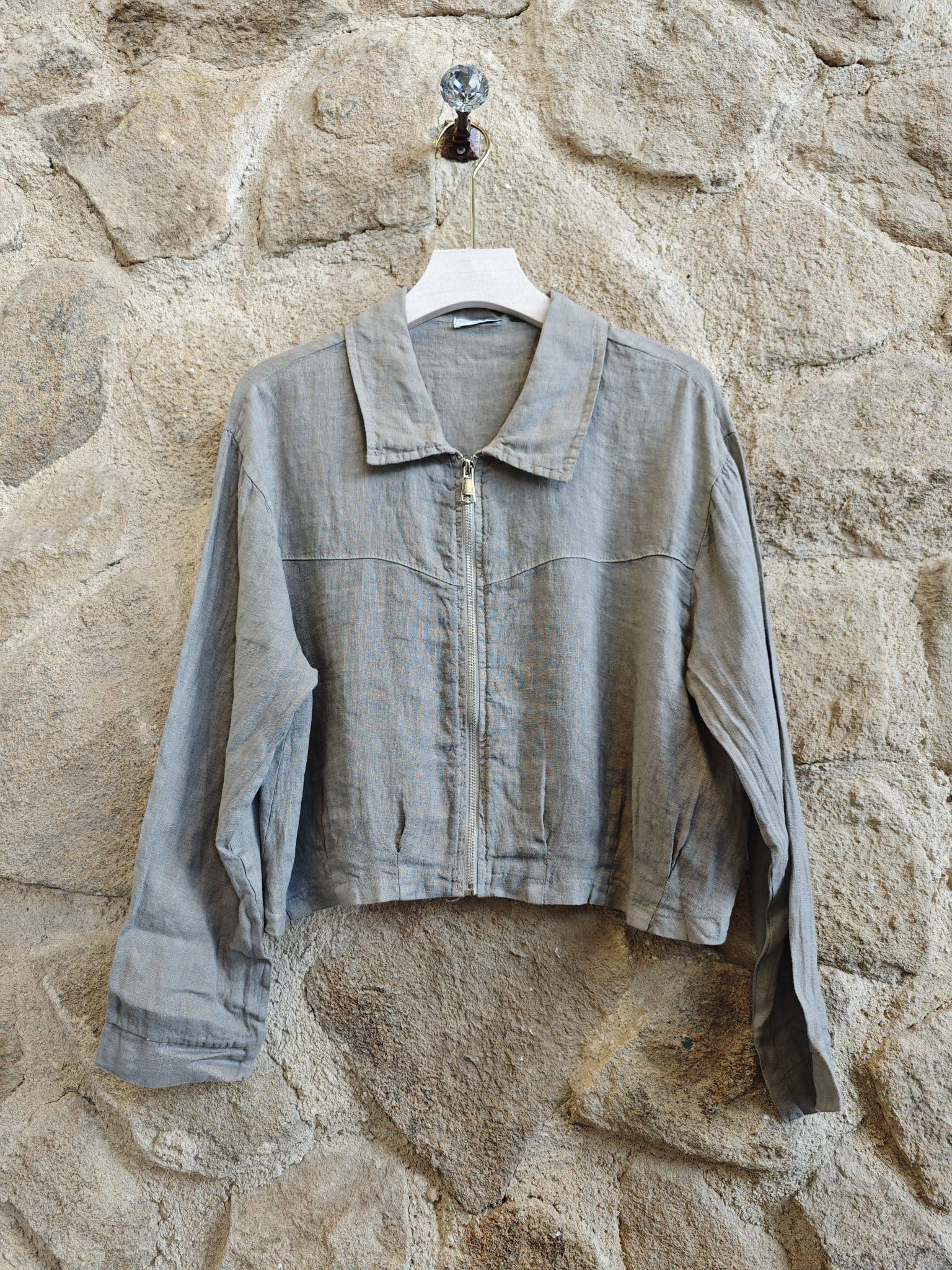 Linen Zipper Jacket