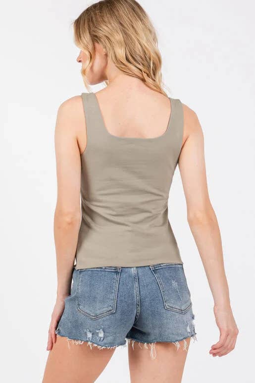 Double Layer Cotton Span Top