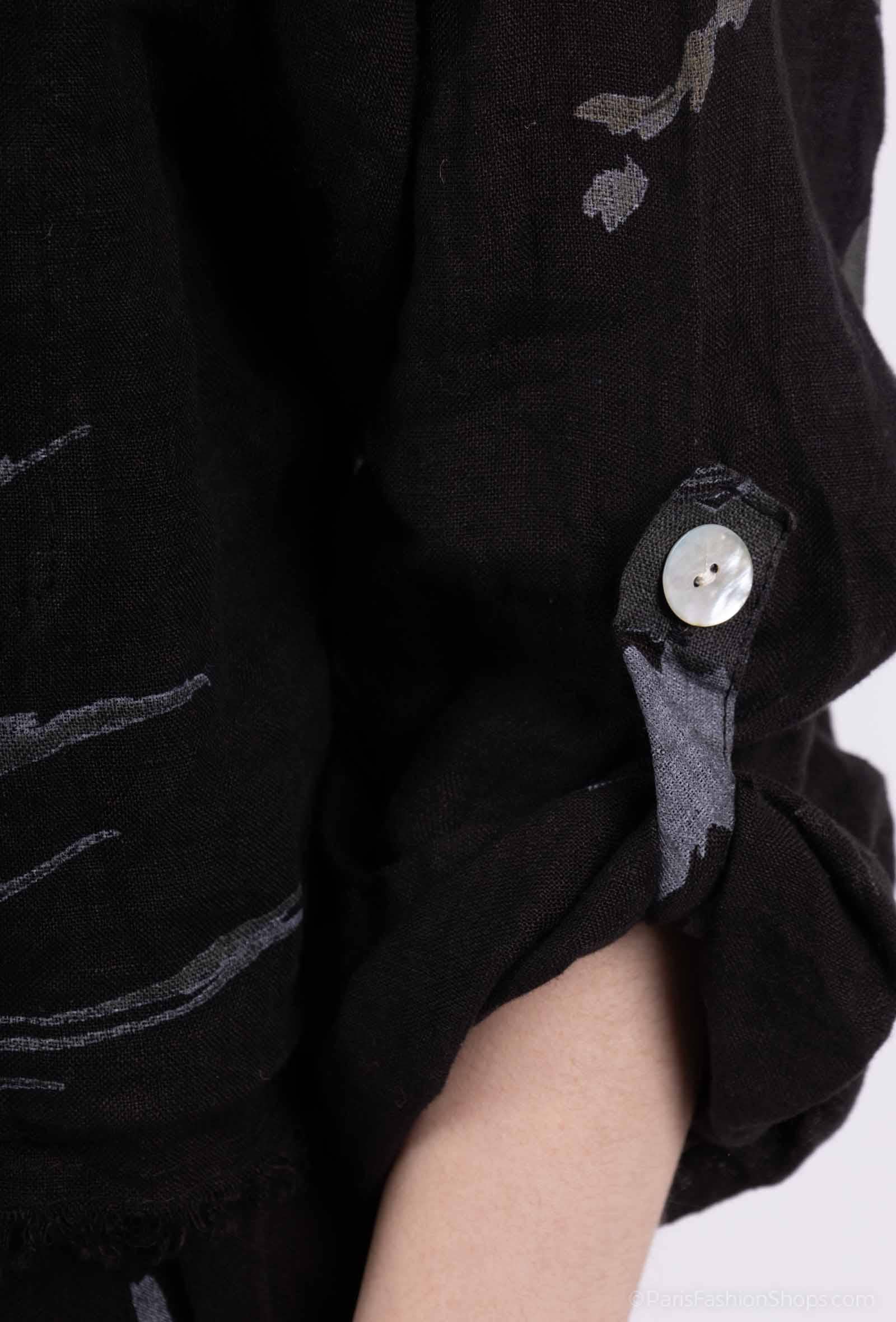 Floral linen jacket