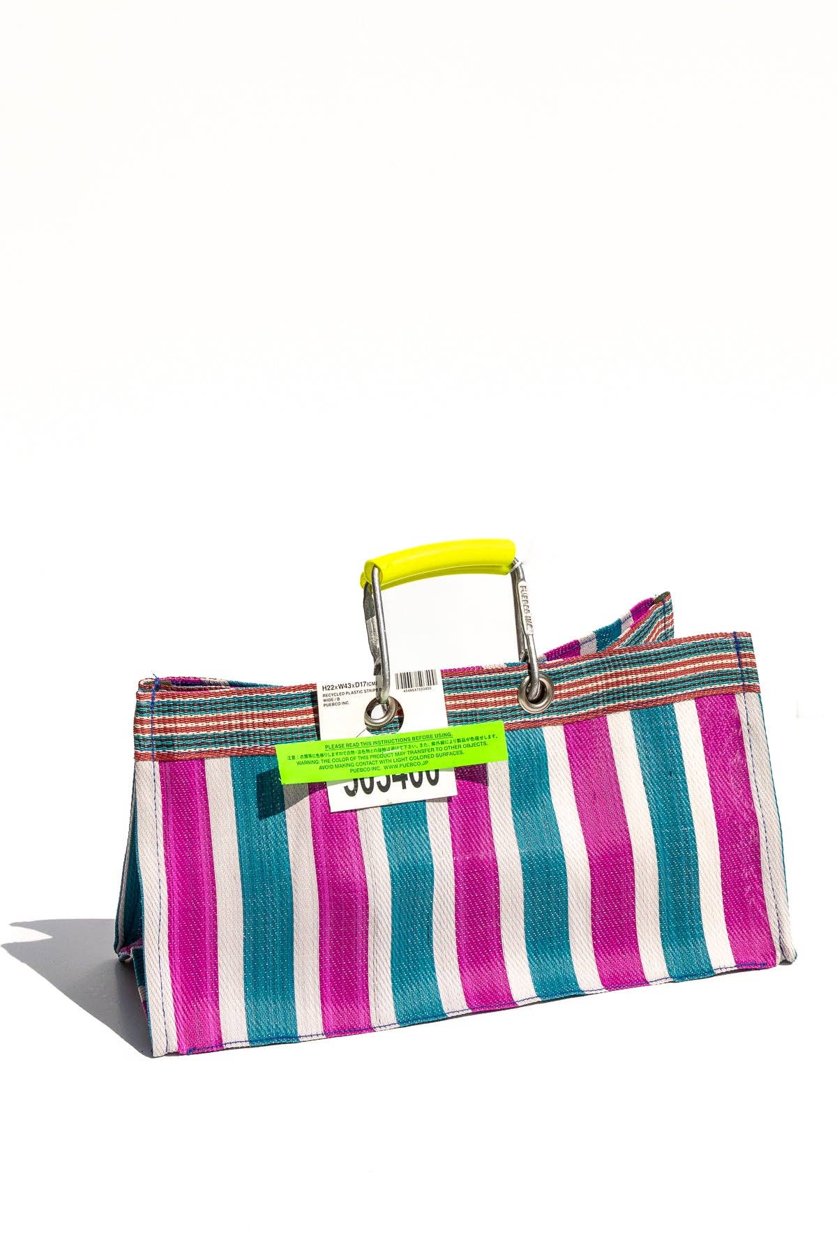 RECYCLED PLASTIC STRIPE BAG