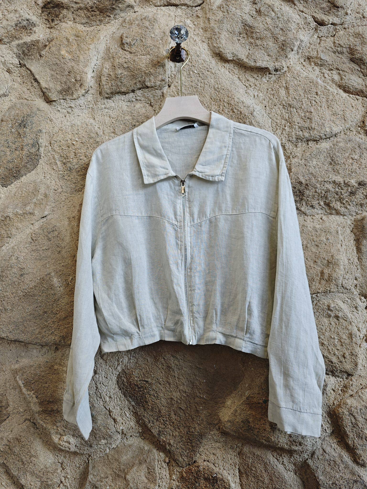 Linen Zipper Jacket