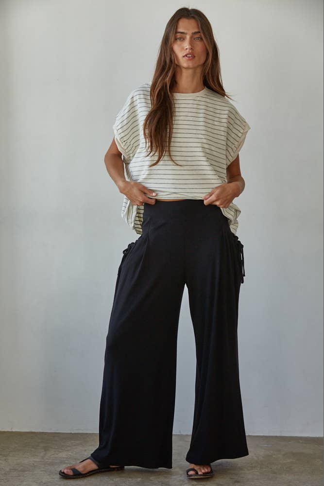 Cotton Wide Leg Pants